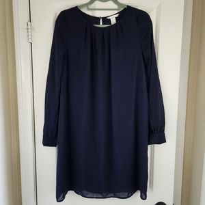 H&M Navy Blue Long Sleeve Dress Size 8
